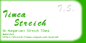 timea streich business card