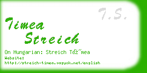 timea streich business card